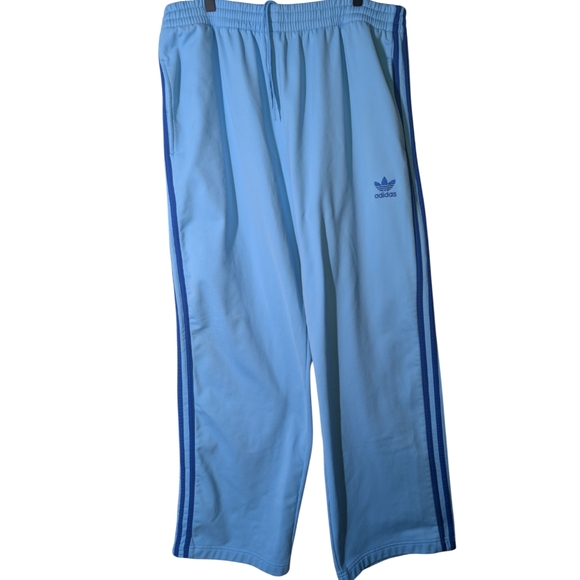 Adidas Mens Light Blue Joggers - Picture 2 of 5